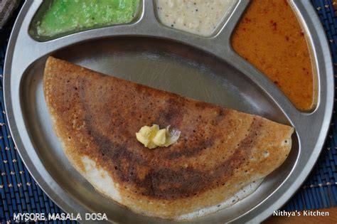 MYSORE MASALA DOSA | Nithya's Kitchen