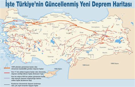 Türkiye Deprem Bölgeleri Haritası | Coğrafya Hocası