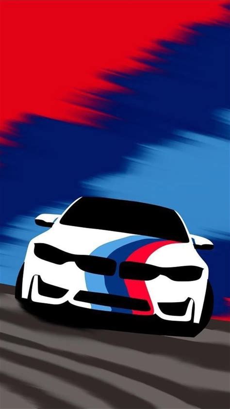 a white car with red, blue and black stripes