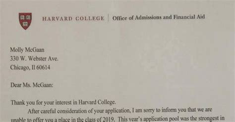 Harvard applicant “drops mic” in most epic rejection letter of all time | Rare