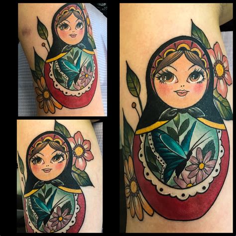 Fun matryoshka Russian nesting doll tattoo by Meghan Patrick 12oz ...