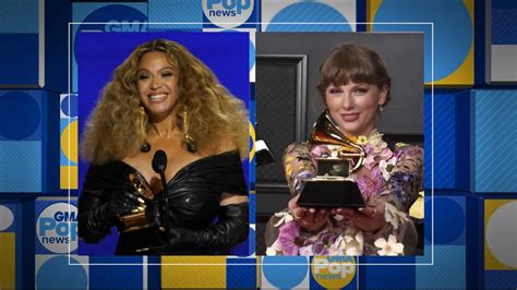 Taylor Swift and Beyonce support each other's record-breaking Grammy wins - Good Morning America