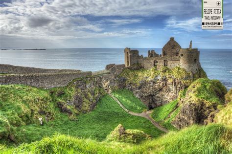 I was finally able to visit the Dunluce Castle in Northern Ireland ...