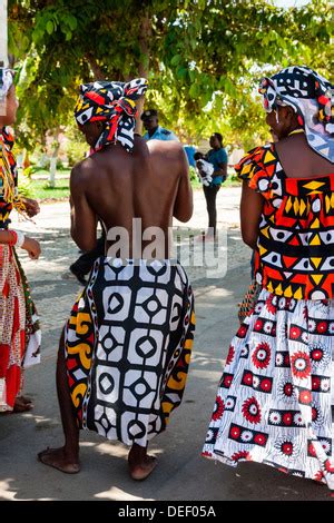 Africa, Angola, Benguela. Women dancing in traditional dress Stock ...