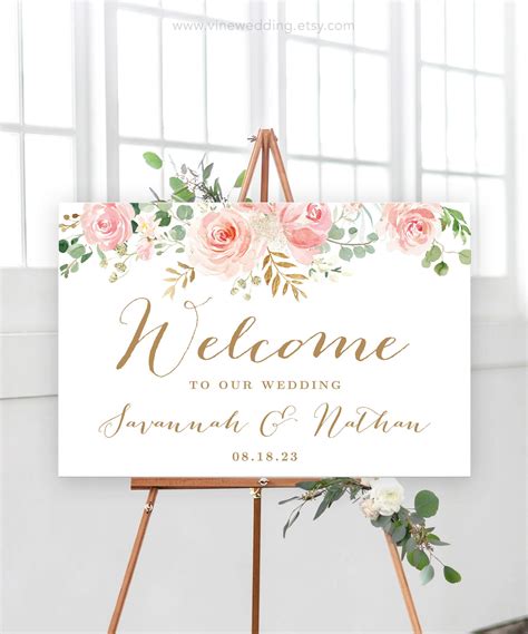 Wedding Welcome Sign Printable Wedding Welcome Sign Template - Etsy Canada