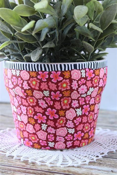 a potted plant sitting on top of a doily