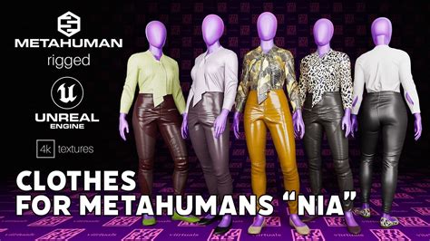 Clothes for Metahuman UE5 Female Urban Office Casual Chic Outfit 3D ...