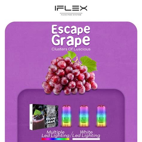 Bán IFLEX POD ESCAPE GRAPE Pack 3 pods chính hãng giá rẻ nhất ở tại tphcm