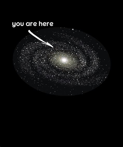 You Are Here Solar System Moon Space Digital Art by Moon Tees - Pixels