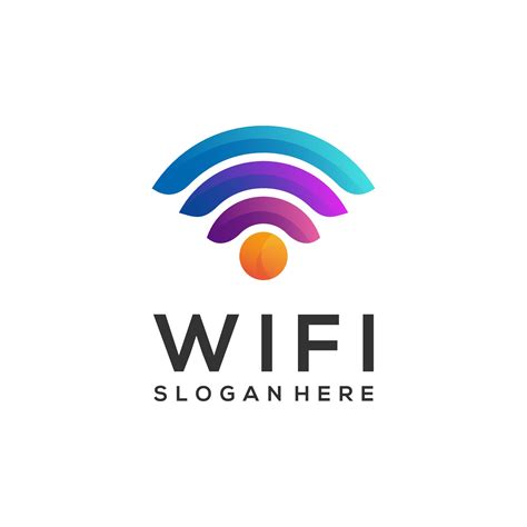 Logo wifi colorful gradient 2128757 Vector Art at Vecteezy