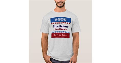 Custom Campaign Template T-Shirt | Zazzle