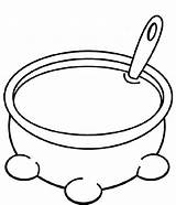 Soup Pot Coloring Page sketch template