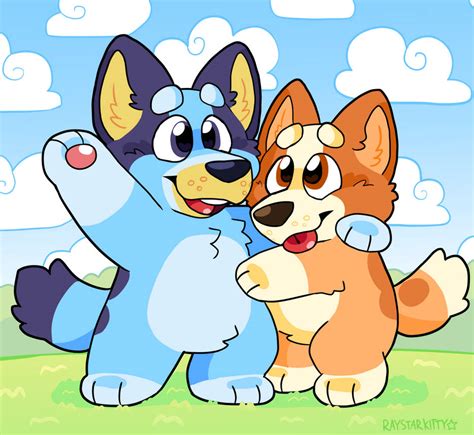 Bluey And Bingo! by RayStarKitty on DeviantArt