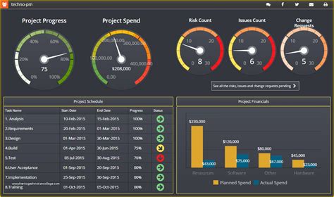 Pmo Templates Free Of Project Management Dashboard Templates Free ...