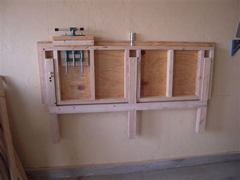 How to build a fold up/down workbench | Garage work bench, Fold down work bench, Folding workbench