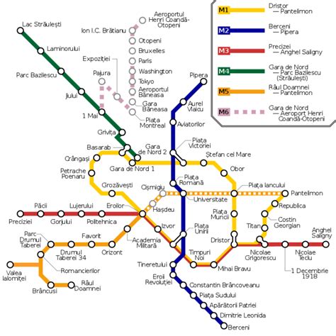 Stiri Directe - Hartă Metrou București. Cum arată aceasta și ce linii și stații noi sunt în ...