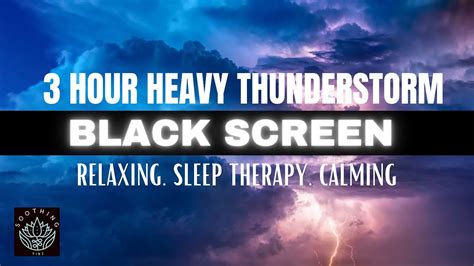 Heavy Thunderstorm Sounds for Sleep and Relaxation Anxiety - YouTube