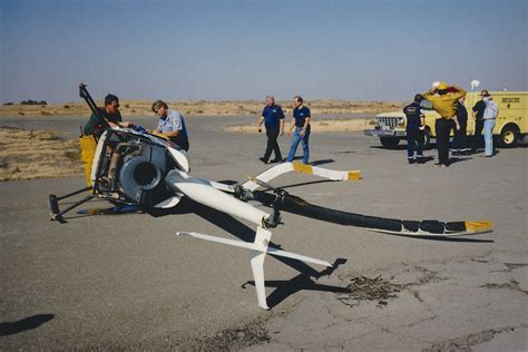 Robinson R22 N8069Q crash at Rio Vista Airport in California. Early 90 ...