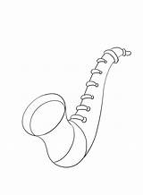 Saxophone coloring Pages  ColoringLib sketch template