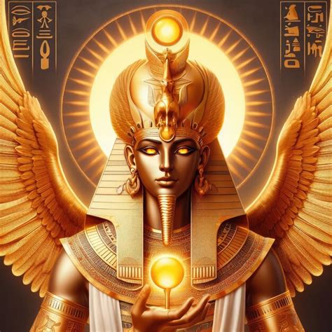 Premium Photo | Amon Ra Egyptian mythology illustration