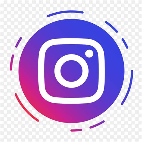 Instagram logo in dotted circle PNG - Similar PNG