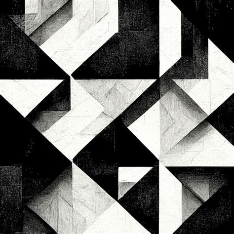 Premium Photo | Modern abstract dynamic shapes black and white ...