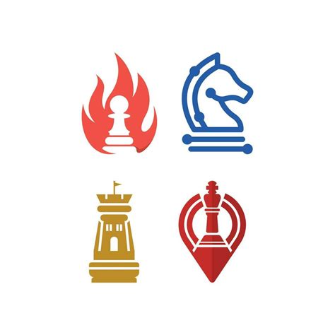 Set of Chess logo design vector illustration, element graphic icon design template 25437333 ...