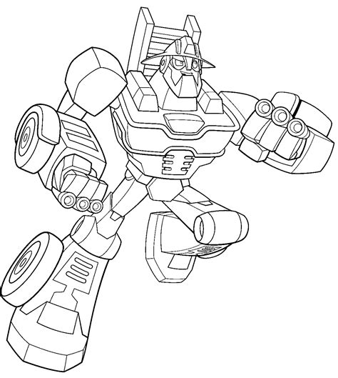 Hoist from Transformers Rescue Bots Academy Coloring Page - Free Printable Coloring Pages