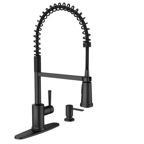 Buy Indi Single-Handle Pre-Rinse Spring Pulldown Sprayer Kitchen Faucet ...