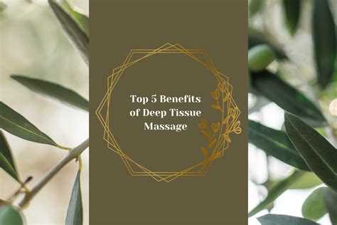 Top 5 Deep Tissue Massage Health Benefits