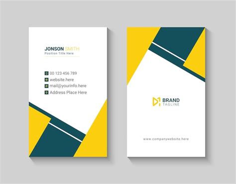 Premium Vector | Minimalist business card design template