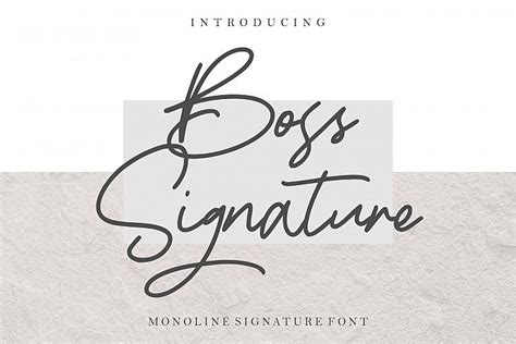 Download Boss Signature font | fontsme.com