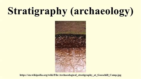 Stratigraphy (archaeology) - YouTube