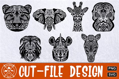 African Animal Mandalas|African Animal Mandala SVG By Last Frontier Design Co | TheHungryJPEG