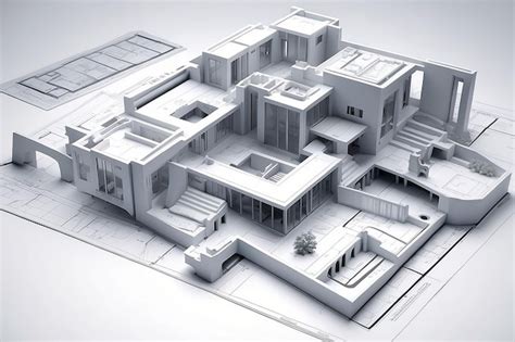 Premium Photo | Architecture Plans Blueprinting the Future