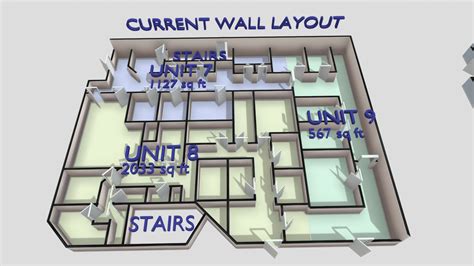 275 First Street Unit Plan - Download Free 3D model by cgardinermedia [04e6b52] - Sketchfab
