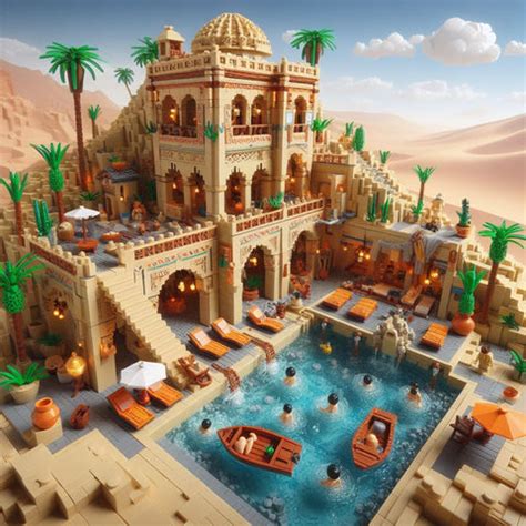 Desert Dreams in Bricks- 37 AI ideas for Lego MOCs Desert Oasis – How ...