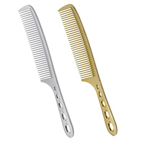 1 Piece High Quality Titanium Men Haircut Comb Durable Metal Alloy 19 ...