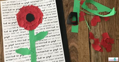 ANZAC Day Poppy Activity | Learning 4 Kids