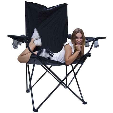 Creative Outdoor Black Kingpin Folding Chair