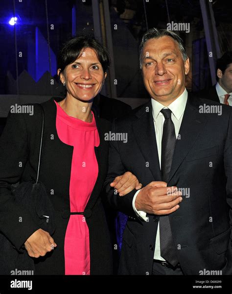 Hungarian Prime Minister Viktor Orban (R) and his wife Aniko Levari ...