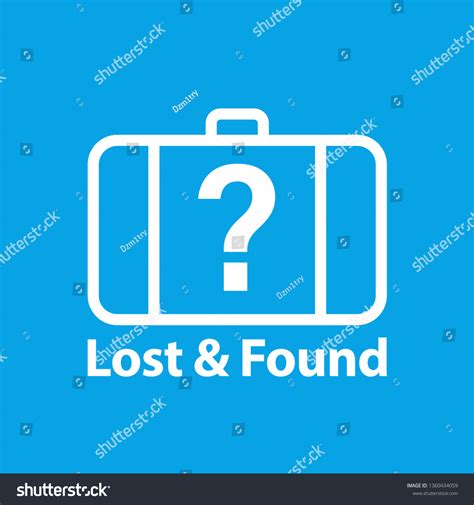 Lost Found Icon Clipart Image Isolated Stock Vector (Royalty Free ...