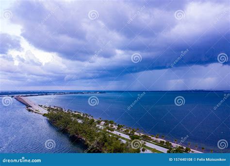 Storms Over Key Biscayne Miami FL USA Stock Photo - Image of weather ...