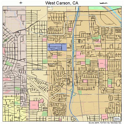 West Carson California Street Map 0684144