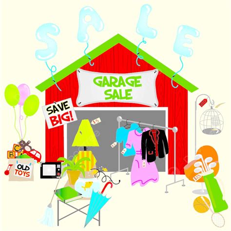 Garage Sale Old Junk Objects Vector, Old, Junk, Objects PNG and Vector with Transparent ...