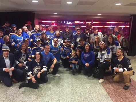 Some of your fellow St. Louis Blues fans at the Devils game last night ...