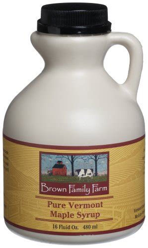 Brown Family Farm Pure Vermont Maple Syrup, 16-Ounce Jugs (Pack of 2) $22.70