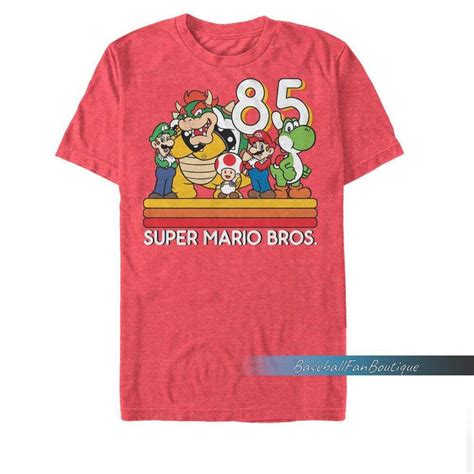 Retro Super Mario Shirt Super Mario Bros Group 85 Sweatshirt - Etsy