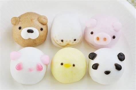 Mochi and manju, such cute Japanese desserts | Japanese dessert, Kawaii ...