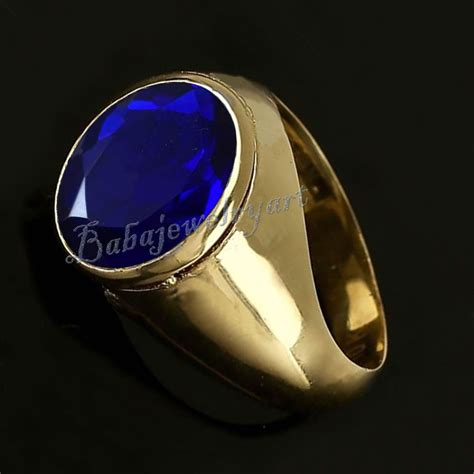 Blue Sapphire Ring Mens Sapphire Ring Men Men Gemstone Ring - Etsy